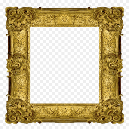 Квадратная Золотая рама