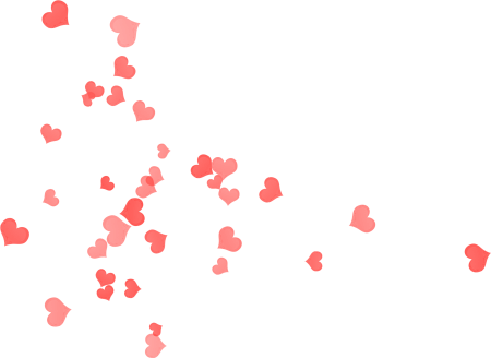 Россыпь сердечек