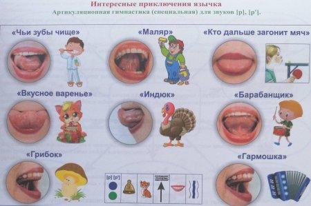 Артикуляционное упражнение щетка