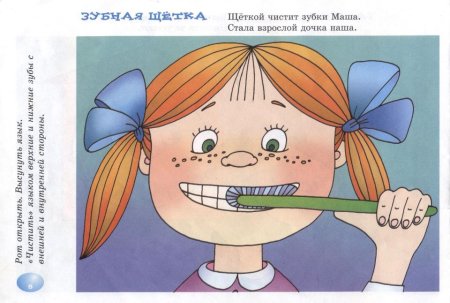 Артикуляционная гимнастика чистим зубы снаружи