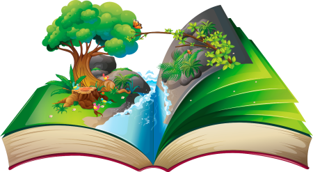 Кнгигана прозрачном фоне