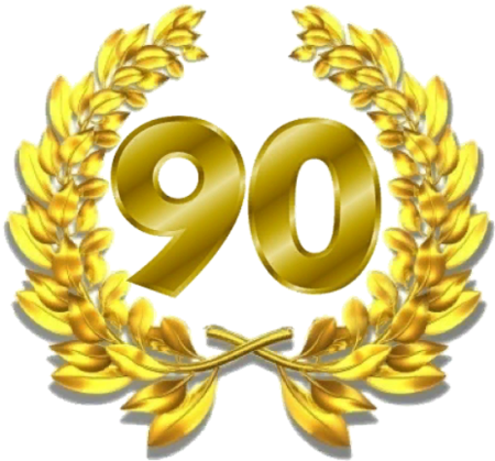 Красивая цифра 90 лет