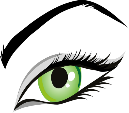 Зеленые глаза мультяшные