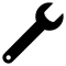 Знак разводной ключ