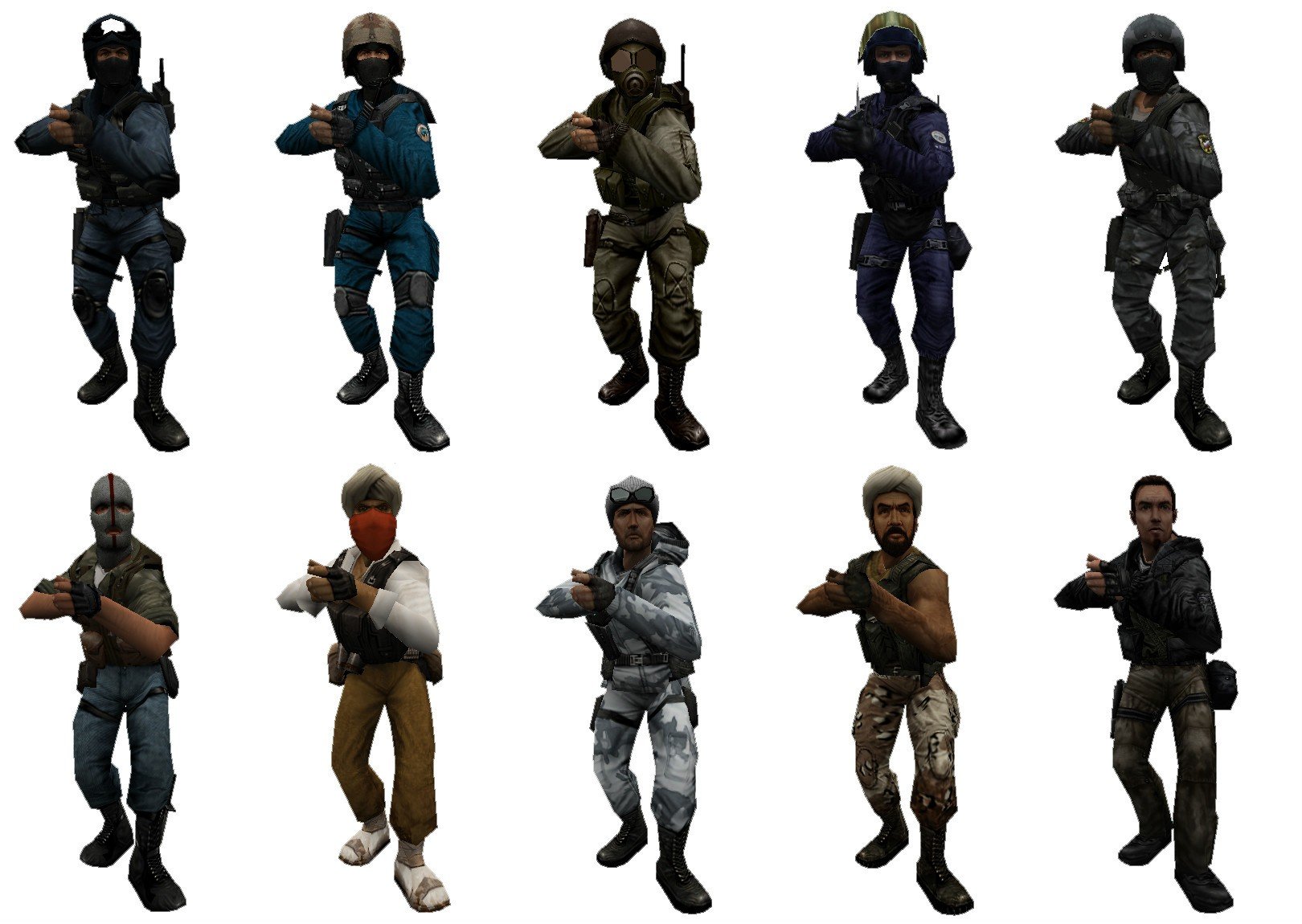 Модель игроков cs. КС 1.6 персонажи. Контр страйк 1.6 террористы. Counter-Strike: condition Zero. Контр террорист КС 1.6.