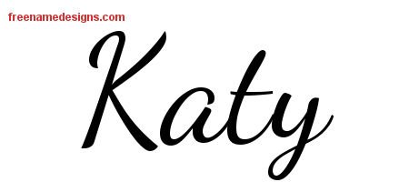 Тату надпись Катя