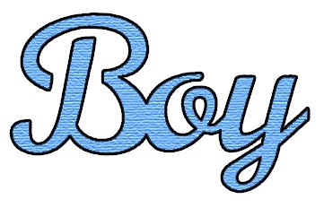Надпись boy на прозрачном фоне