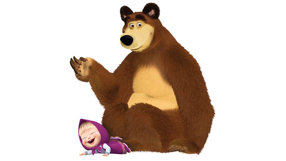 Masha el oso. Маша и медведь Миша. Миша из Маши и медведя. Медведь из мультика Маша и медведь. Маша и медведь картинки на белом фоне.