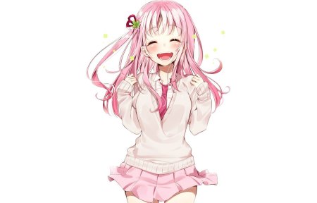 Тян с розовыми волосами