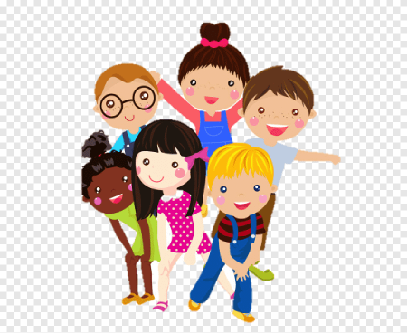 Дети на прозрачном фоне