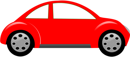 Легковая машина мультяшная