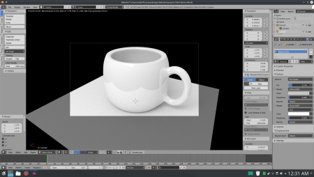 Рендер модели Blender