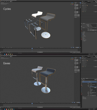 Рендер Eevee Cycles