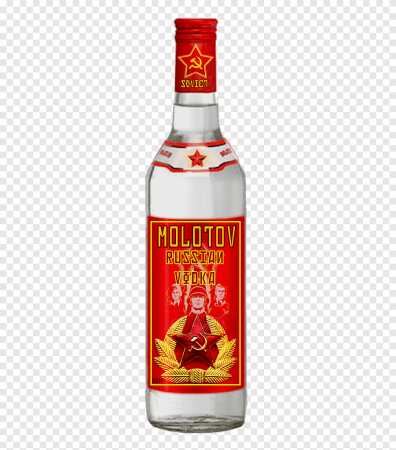 Водка на прозрачном фоне