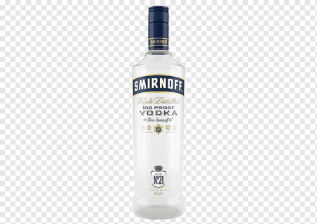 Водка на прозрачном фоне