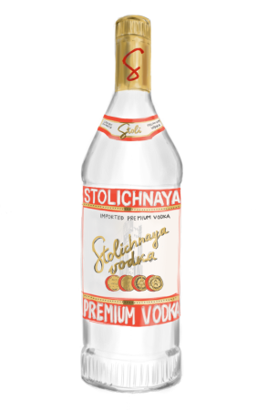 Водка на прозрачном фоне