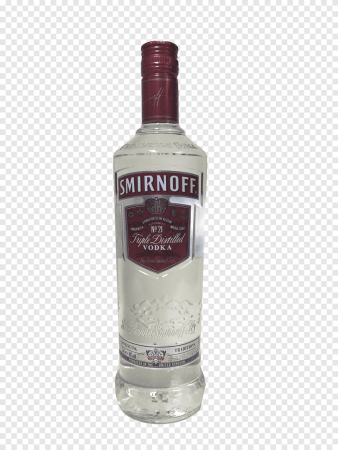 Водка на прозрачном фоне