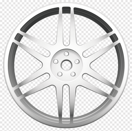 Автомобильные диски на прозрачном фоне