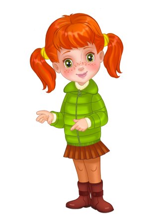 Девочка иллюстрация для детей