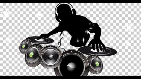 DJ на белом фоне