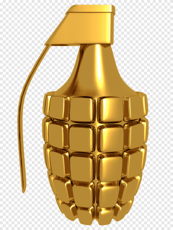 Граната на белом фоне