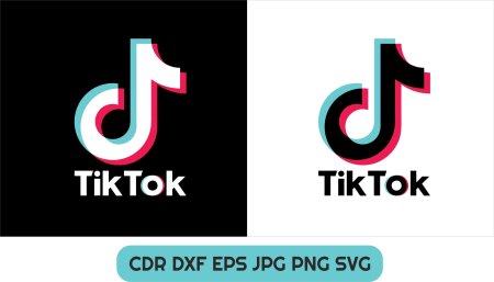 Тик ток лого вектор