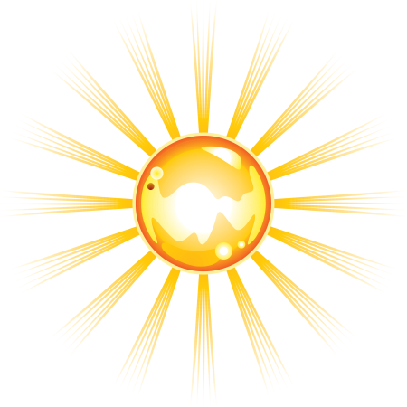 Лучи солнца