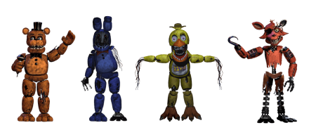 FNAF 2 Withered Animatronics