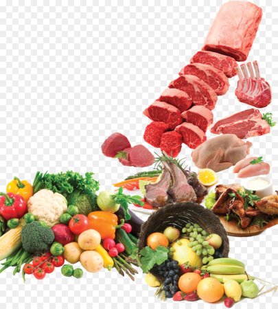 Овощи фрукты мясо