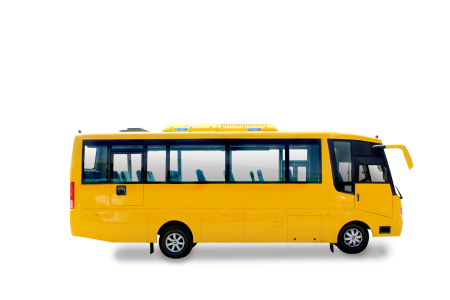 Автобус на прозрачном фоне