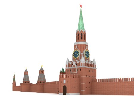 Кремль на белом фоне