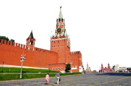 Московский Кремль на прозрачном фоне