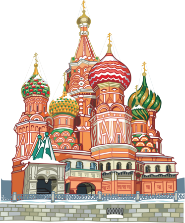 Собор Василия Блаженного Москва вектор
