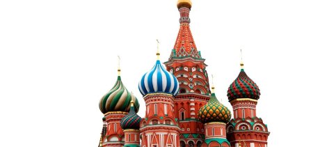 Храм Василия Блаженного на прозрачном фоне