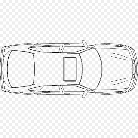Схематичный автомобиль вид сверху