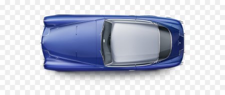 Синий автомобиль вид сверху