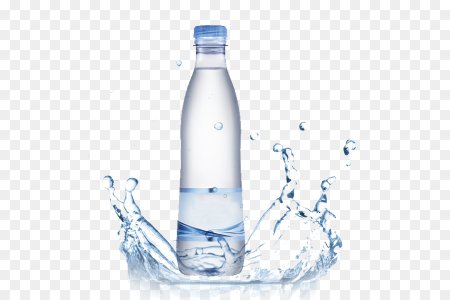 Минеральная вода без фона