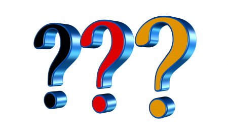 Знак вопроса на прозрачном фоне