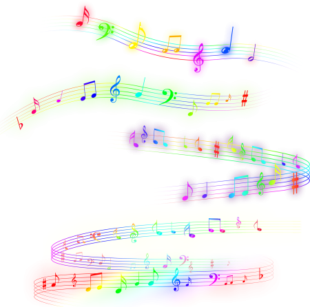Ноты цветные