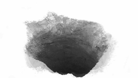 Яма на прозрачном фоне