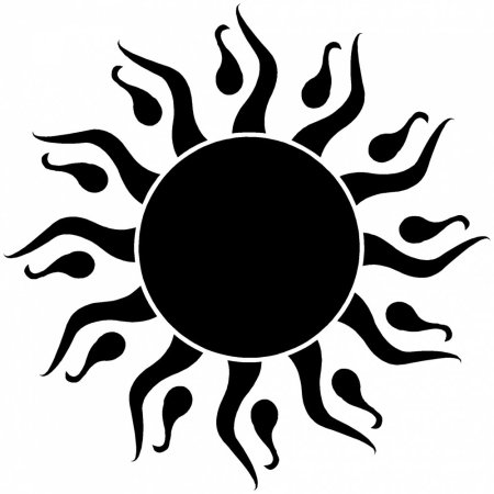 Картинки черное солнце без фона (60 фото)