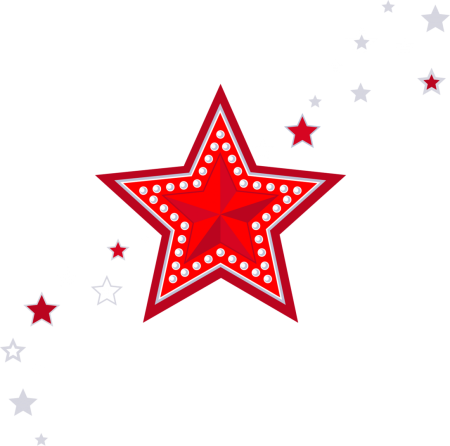 Красная звезда на белом фоне