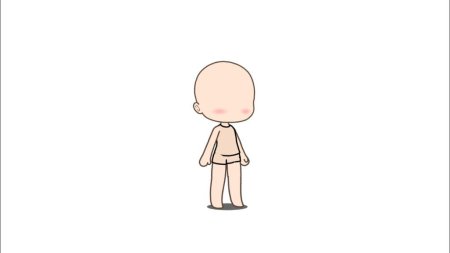 Тело из Gacha Life с прозрачным фоном
