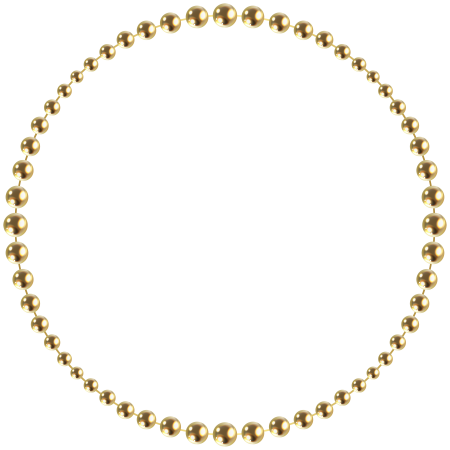 Золотая круглая рамка