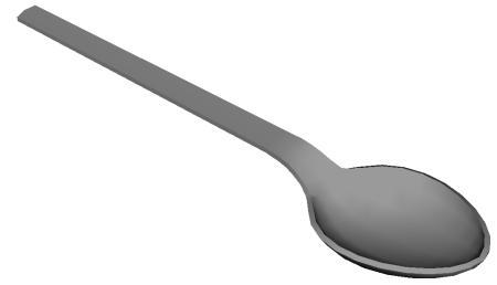 Ложка на прозрачном фоне