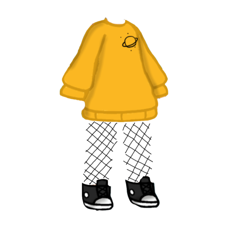 Жёлтая одежда Gacha Life