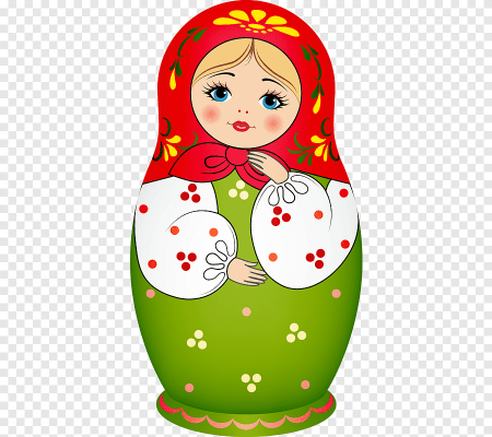 Матрешка для детей в детском саду на шкафчик