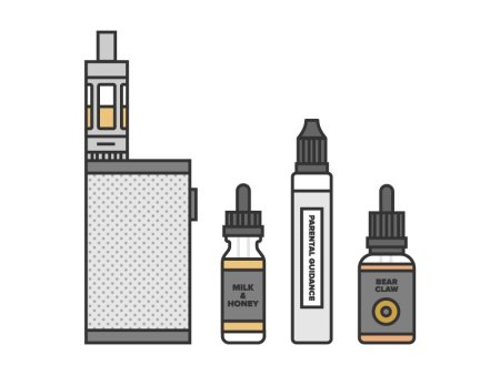 Vape на белом фоне