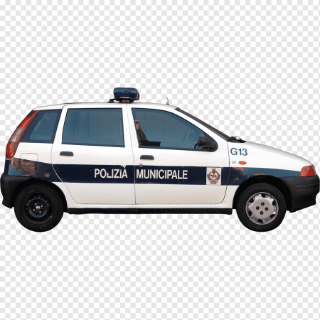 ВАЗ 2114 полиция без фона сбоку