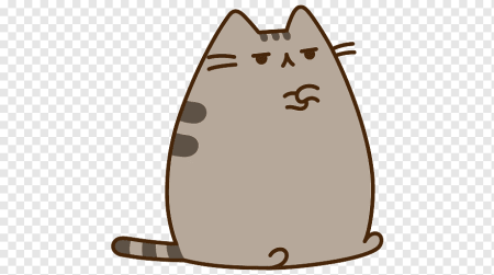 Кот без фона мультяшный